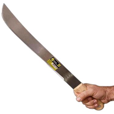 Imagem de Facão Para Mato 18 Cabo Madeira Fulltang Inox 59Cm Fazenda