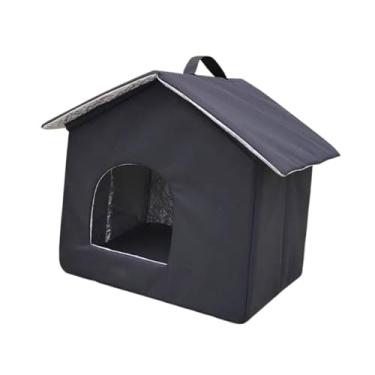 Imagem de Ｂｅｓｇａ Casa para gatos selvagens ao ar livre, quente, cama para animais de estimação, abrigo de inverno para todas as estações, pátio, coelhos, 33 Cm X 33 Cm X 38