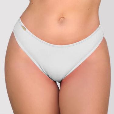 Imagem de Calcinha de Biquíni Clássica Comportada - Estigma, GG, Branco