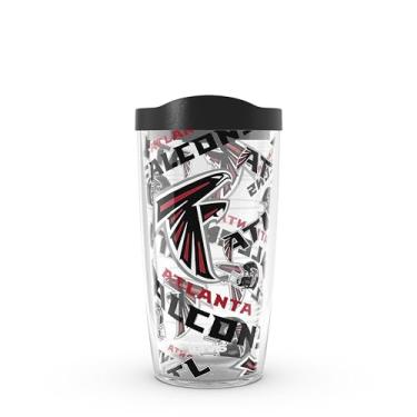 Imagem de Tervis NFL Atlanta Falcons - Copo de viagem com isolamento térmico de parede dupla feito nos EUA mantém as bebidas frias e quentes, 473 ml,
