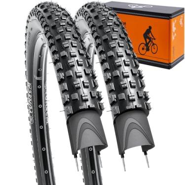 Imagem de YUNSCM Pneus de bicicleta leves de 66 cm 26 x 2,10 (ETRTO 54-559) 60TPI Nylon, resistente a perfurações, compatível com pneus de mountain bike 26x2.0 26 x 2.10 26x2.125-2 peças (Y-562)