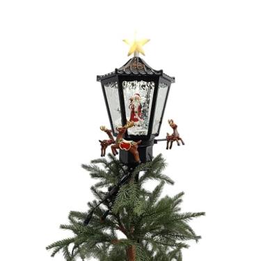 Imagem de Ponteira Musical c/Mov c/Led c/Renas Voadoras PT