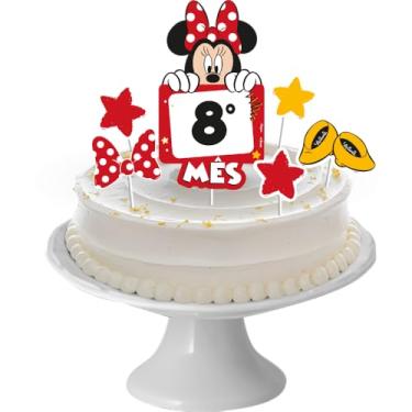 Imagem de DECORACAO DE BOLO CENARIO MESVERSARIO MINNIE MOUSE 06 un.