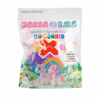 Imagem de Massa de EVA em pote 78g 6 cores Unicórnio - Gatte
