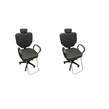 Imagem de cadeiras para salão cabeleireiro Poltronas para salão beleza - Bueno c