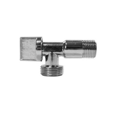 Imagem de Registro Esfera Máquina 1-2 X 3-4 Controle Rápido De Fluxo De Líquidos Conexões Rosqueadas Coladas