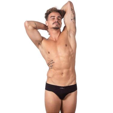 Imagem de Cueca Preta Algodão Egípcio