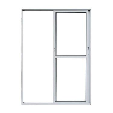 Imagem de Porta Balcão 2 Folhas Vidro Móveis Bco 210cm X 200cm Lmagnum Branco