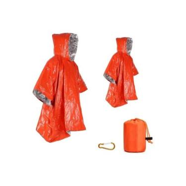 Imagem de Cobertor térmico reflexivo reversível para ponchos de emergência x2 - 
