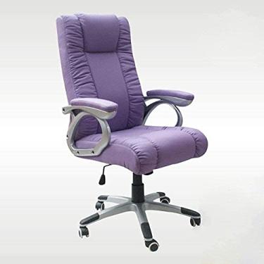 Imagem de Cadeira ergonômica cadeira de escritório em casa cadeira de computador cadeira chefe cadeira giratória roxo vermelho nome da cor: preto interessante