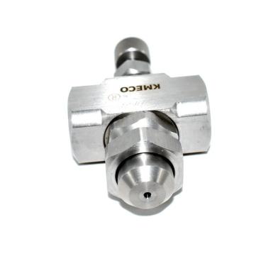 Imagem de XMGKMN Máscara fácil de instalar, bocal de pano fundido com dois fluidos, bocal de atomização de aço inoxidável com pressão em forma de ventilador externo