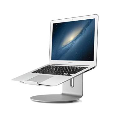 Imagem de Suporte ajustável de liga de alumínio AP-2S com rotação de 360 graus, ângulo de 15 graus para notebook de 11 a 17 polegadas em casa/escritório