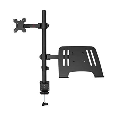 Imagem de Suporte de mesa de monitor totalmente ajustável com bandeja de laptop extra para laptop, notebook de até 17 polegadas e tela de até 32 polegadas M076 (Cor: M074) (M076)