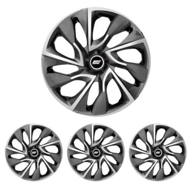 Imagem de Jogo Calota Aro 15 DS4 Sport Cup Sandero Logan Clio Scenic Kwid Symbol Duster Megane Fluence Kangoo + Selo Resinado