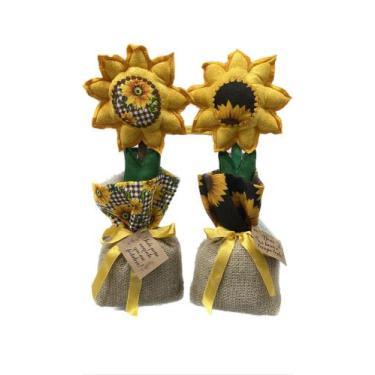 Imagem de Peso de Porta Girassol - Bella Maia , marrom