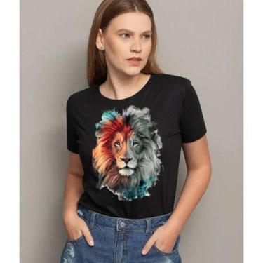 Imagem de Camiseta T-shirt Blusa Feminina Leoa de Judá - Moda leão juda - loja d