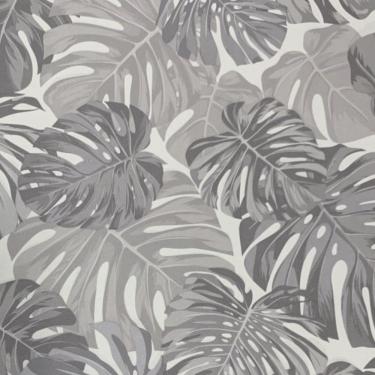 Imagem de Papel de Parede Santorini Folhagem Branco SN44