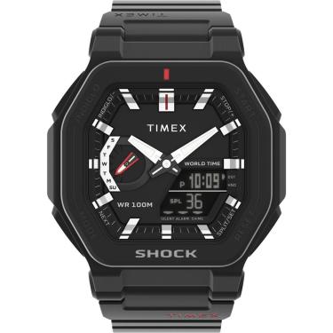 Imagem de Relógio Timex Masculino Ref:Tw2v35600m Shock Anadigi Black