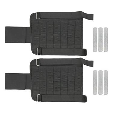 Imagem de Pesos de tornozelo ajustáveis, tiras de peso de perna de 1 kg, conjunto de tornozelo ponderado para academia, caminhada, corrida e treinamento físico (pacote com 1 par)