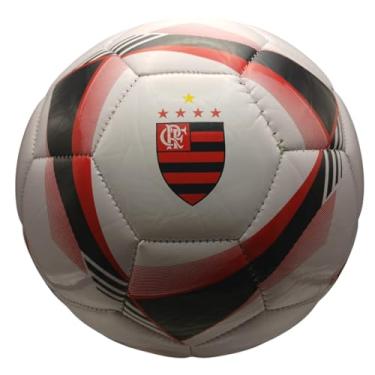Imagem de Bola De Futebol Flamengo Em Couro Sintético Tamanho 5 Mengão