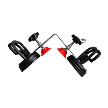 Imagem de ShengQuanHao Ferramenta de Instalação de Ajuste de 90 Graus Grampos de Canto Resistentes para Junção E Nivelamento de Costuras para Lajes de Pedra E Mármore, Preto 2 Ventosas, Tamanho real