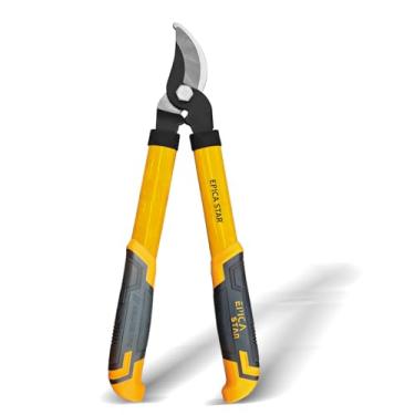 Imagem de Tesoura de Poda Profissional 41cm EPICA STAR EP-20694 - Corte Reto para Plantas e Arbustos, Cabo Amarelo Antiderrapante e Design Ergonômico