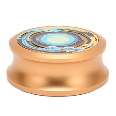 Imagem de BAFOVY Lp Vinil Turntables Disco Estabilizador Profissional Registro Braçadeira de Peso Com Almofada Inferior de Silicone para Amortecimento de Vibração (Ouro)