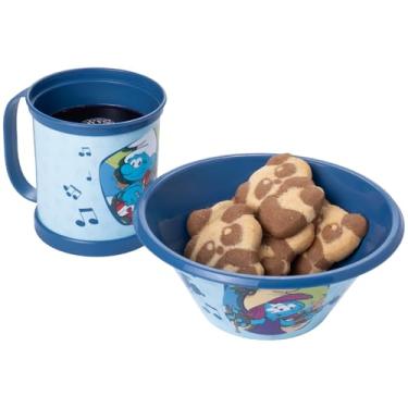 Imagem de Kit Smurfs Caneca e Tigela Bowl 2 Peças Plasútil