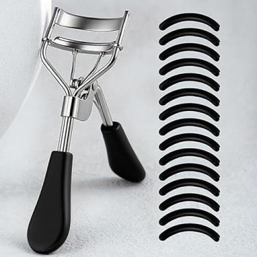 Imagem de Modelador de cílios grande-angular, subindo para o céu, naturalmente enrolado, aço inoxidável, preto