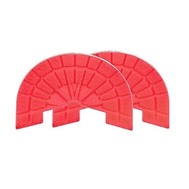 Imagem de 1 par de protetores de sola de sapato para tênis tamanho 10-11 autoadesivo antiderrapante para reparo de placas de calcanhar para homens e mulheres, vermelho, Multicor