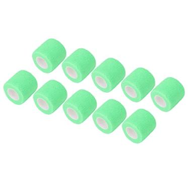 Imagem de ZJchao Envoltório Autoadesivo Atadura, Elasticidade Atadura Elástica Envoltório Fita Atlética Coesiva Elástica Wra para Atletismo, Esportes, Pulso, Tornozelo (Verde brilhante)