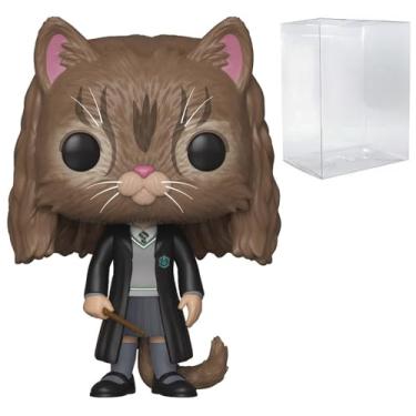Imagem de POP Boneco de vinil Harry Potter – Hermione Granger como gato Funko (embalado com capa protetora de caixa compatível), multicolorido, 9,5 cm