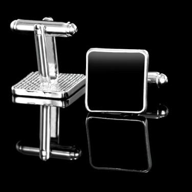 Imagem de Abotoaduras para homens, acessórios de abotoaduras de camisa de smoking, presente de negócios exclusivo para pai, marido, namorado, One size, Liga de aço, Sem Pedra Preciosa