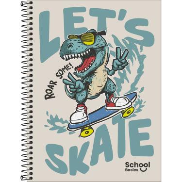 Imagem de Caderno Universitário Capa Dura School Basics Masculino 1 Matéria 80 Folhas