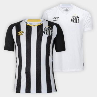 Imagem de Kit Camisa Santos I 25/26 s/n Umbro + Camisa Santos II 25/26 Neymar N 
