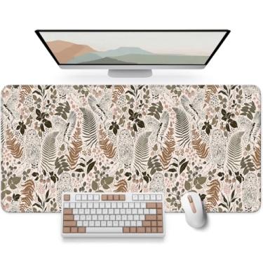 Imagem de Tapete de mesa grande para desktop, mouse pad grande estético para teclado de jogos, computador, capa protetora de mesa para laptop, material de escritório, escola, casa, floresta mágica, 80 cm x 30