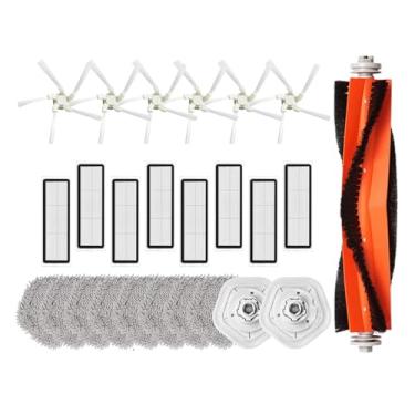 Imagem de Compatible With Dreame Bot W10 / W10 PRO Accessories Robot Vacuum Cleaner HEPA Filter Main Side Brush Mop Cloth Pad Replacement Parts(25PCS)