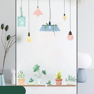 Imagem de Generic 1 peça de película de janela opaca adesivo tipo BLT-032 PVC colorido 150 x 30 cm