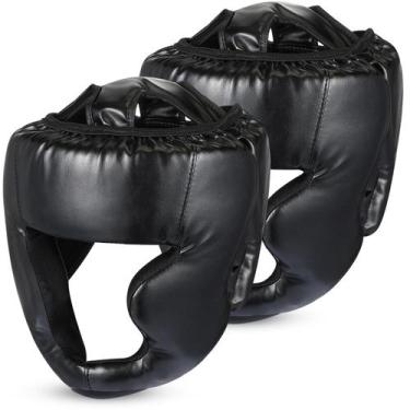Imagem de Capacete de boxe Copkim MMA Training 25x24x24cm 2 peças pretas