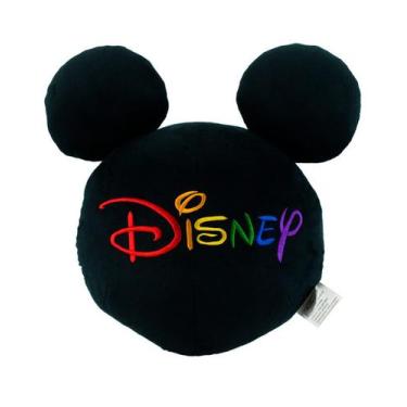 Imagem de Almofada Preta Formato Imagem Mickey 40x16x37cm - Disney