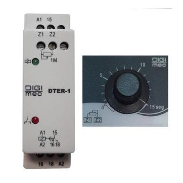 Imagem de Dter-1 rele tempo 15s kit remoto potenciometro 24v digimec