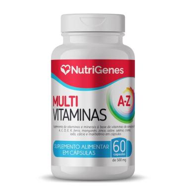 Imagem de Multivitamínico A-z 60 Cápsulas 500mg Nutrigenes