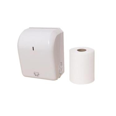 Imagem de Toalheiro Dispenser Papel Toalha Bobina Auto Corte Exaccta
