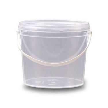 Imagem de Balde Para Comprar Em Sc 2.2L Transparente - Kit 10 Pçs