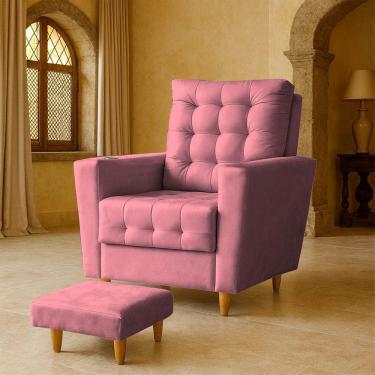 Imagem de Poltrona de Amamentação Melissa Puff Rosa