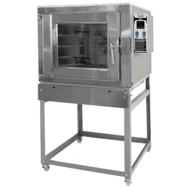 Imagem de Forno Turbo a Gás Metvisa Total Inox 10 Esteiras 300 Litros 127V FTG300BT127M605