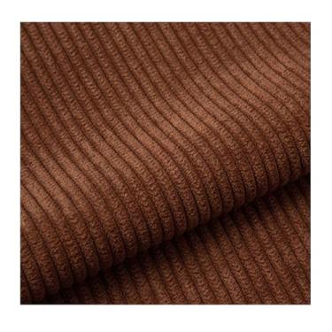 Imagem de JIYCD Tecido de veludo cotelê 149.9 cm x 99.1 cm por metro sólido grosso tecido de veludo cotelê elástico para costura artesanato almofada casaco camisa calças sofá DIY artesanato material (cor