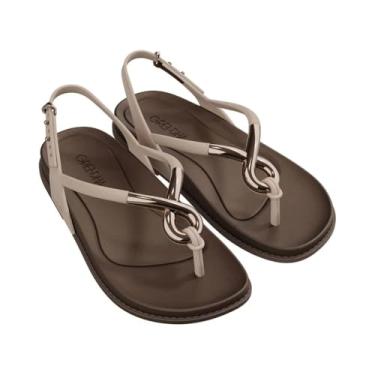 Imagem de Grendha, SANDÁLIAFEMININA GRENDHA MUSA 19036 LEVE BÁSICA Cor:Marrom/Bege;Tamanho:38