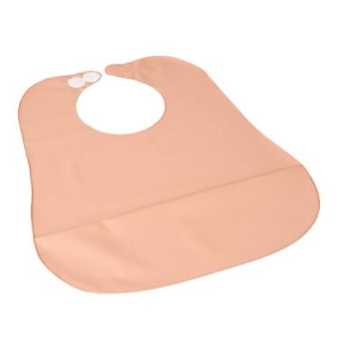 Imagem de Babador Impermeável para Bebê com Bolso Porta Migalhas, Regulagem com Fixadores, PVC, BPA Free, Atóxico, 30x35cm, 6 Meses a 2 Anos (Rosê)