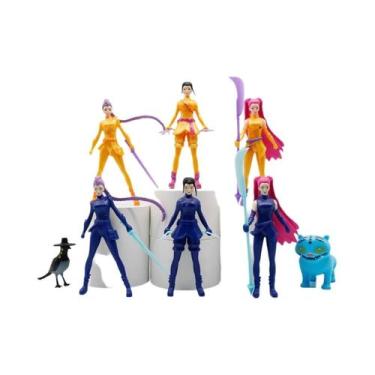 Imagem de Conjunto De Figuras Anime Kpop Demon Hunters Huntrix 12 Peças Derpy Ru